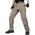 Men's Water Resistant Pants Relaxed Fit Tactical Combat Army Cargo Work Pants with Multi Pocket